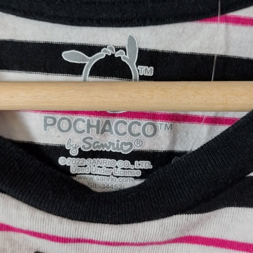 Pochacco by Sanrio Cropped T-Shirt – Women’s XL – Black/White/Pink Graphic - Picture 4 of 9